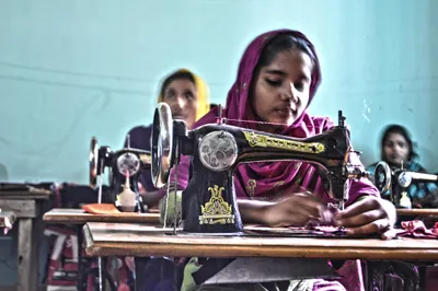 Garment workers in a factory